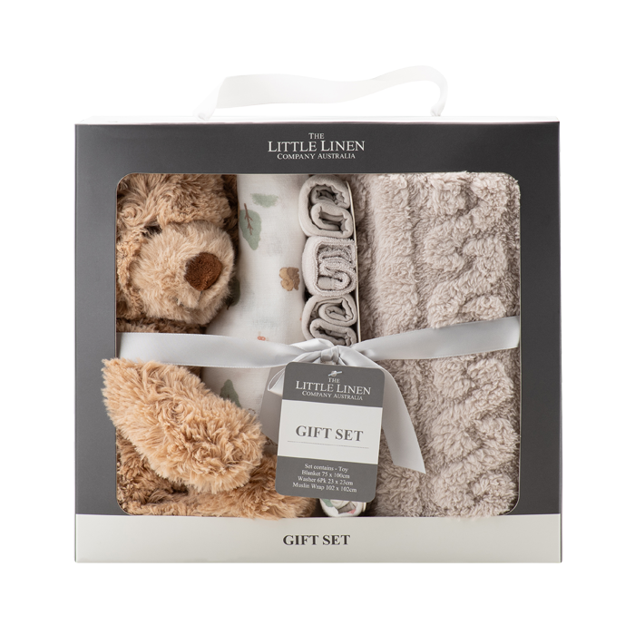 Little Linen Boxed Gift Set - Willow Bear