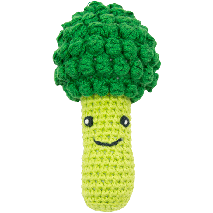 Weegoamigo Crochet Rattle - Tiny Tree Broccoli