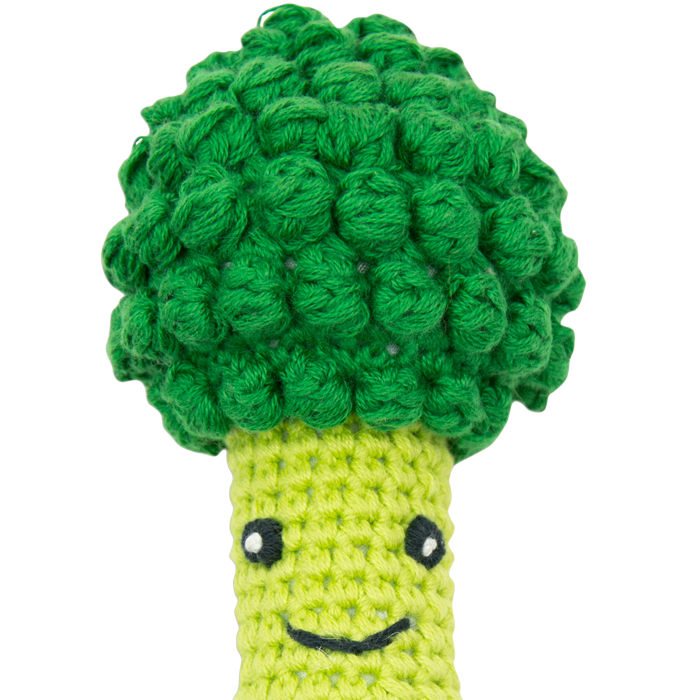 Weegoamigo Crochet Rattle - Tiny Tree Broccoli