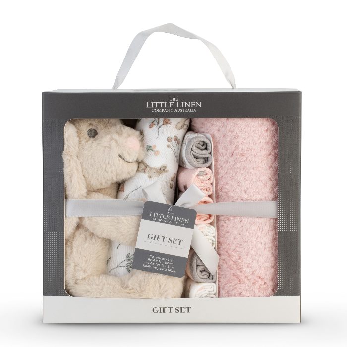 Little Linen Boxed Gift Set - Harvest Bunny