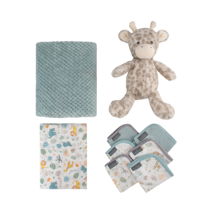 Little Linen Boxed Gift Set - Savannah Giraffe