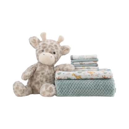 Little Linen Boxed Gift Set - Savannah Giraffe