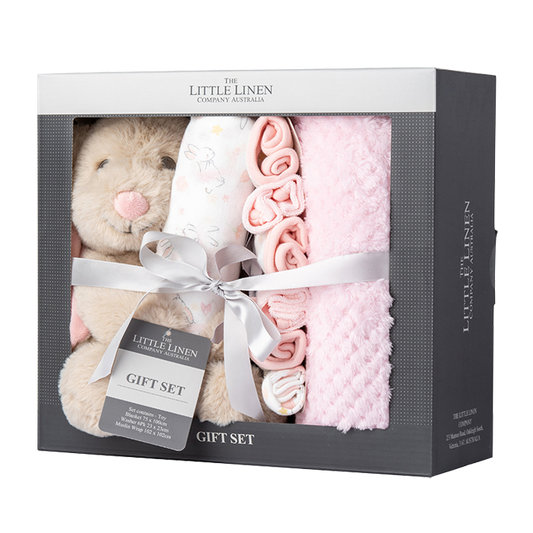 Little Linen Boxed Gift Set - Ballerina Bunny