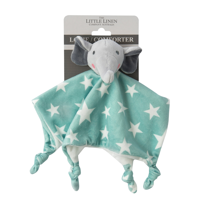 Little Linen Comforter Toy - Elephant Star