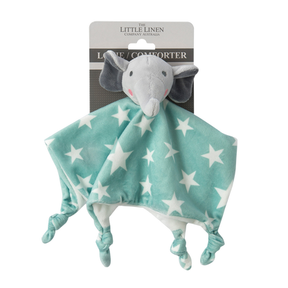 Little Linen Comforter Toy - Elephant Star