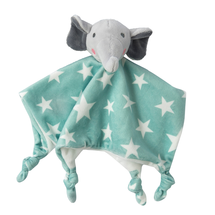 Little Linen Comforter Toy - Elephant Star