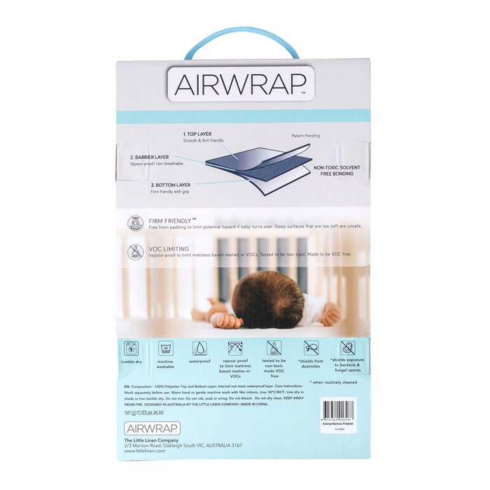 Airwrap™ Cotbed Mattress Protector