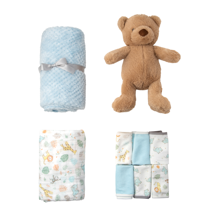 Little Linen Boxed Gift Set - Safari Bear