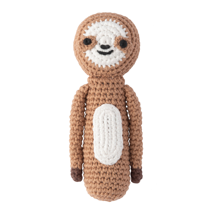 Weegoamigo Crochet Rattle - Sleepy Sloth