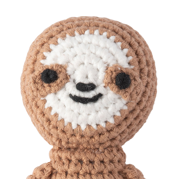 Weegoamigo Crochet Rattle - Sleepy Sloth