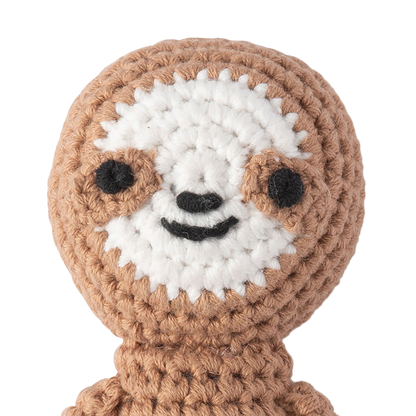 Weegoamigo Crochet Rattle - Sleepy Sloth