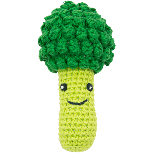 Weegoamigo Crochet Rattle - Tiny Tree Broccoli